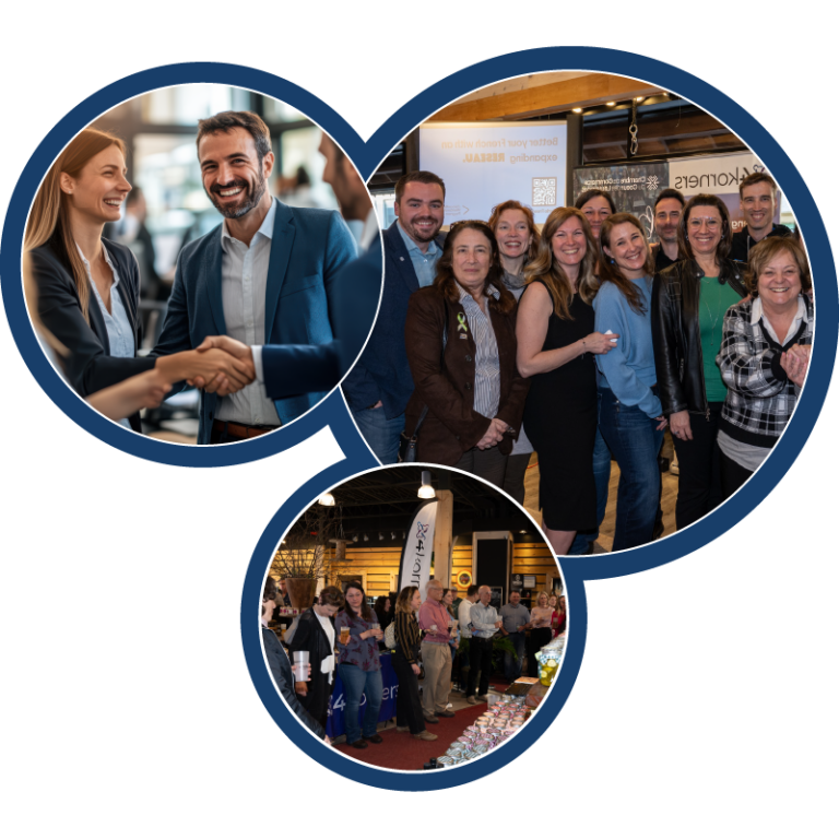 Picture of professional networking and social economic development events