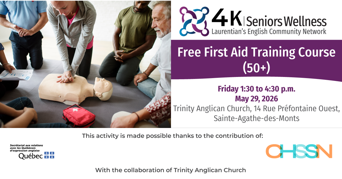 Free First Aid Training Course (50+): Sainte Agathe