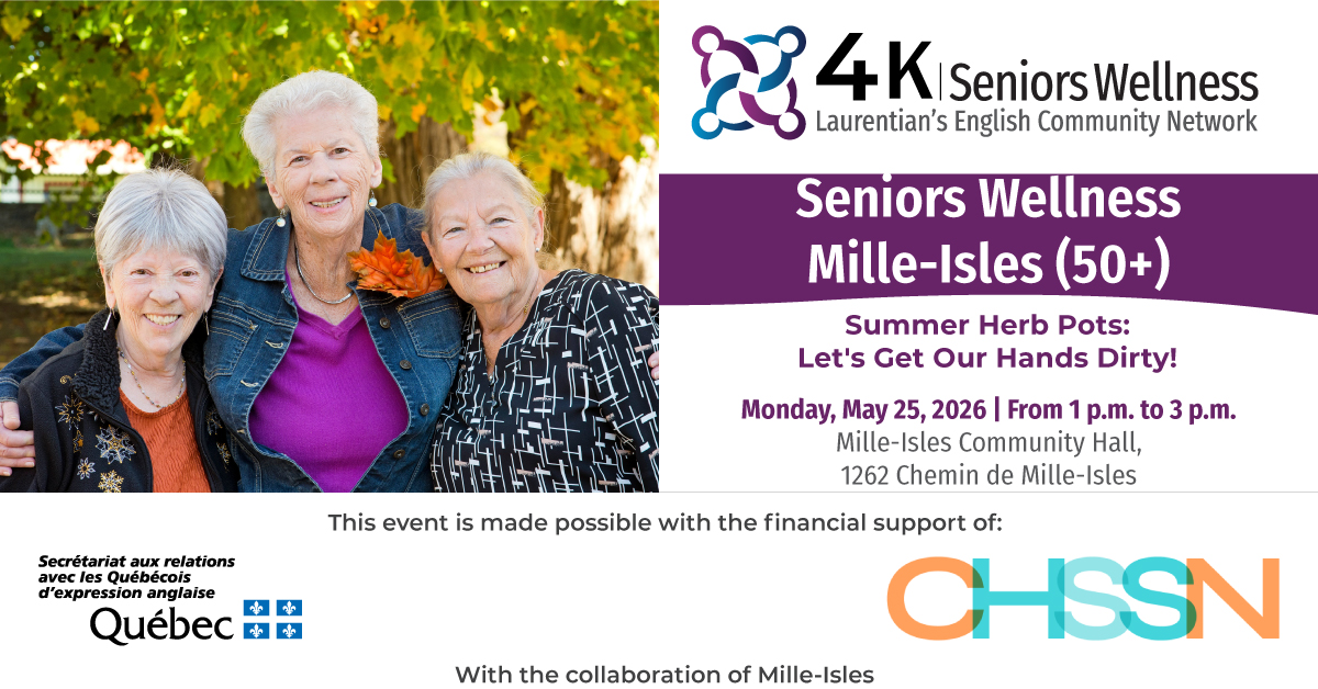 Seniors Wellness Mille-Isles (50+): May 2026