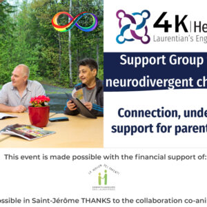 Support Group for parents of neurodivergent children (All Ages) in Saint-Jérôme